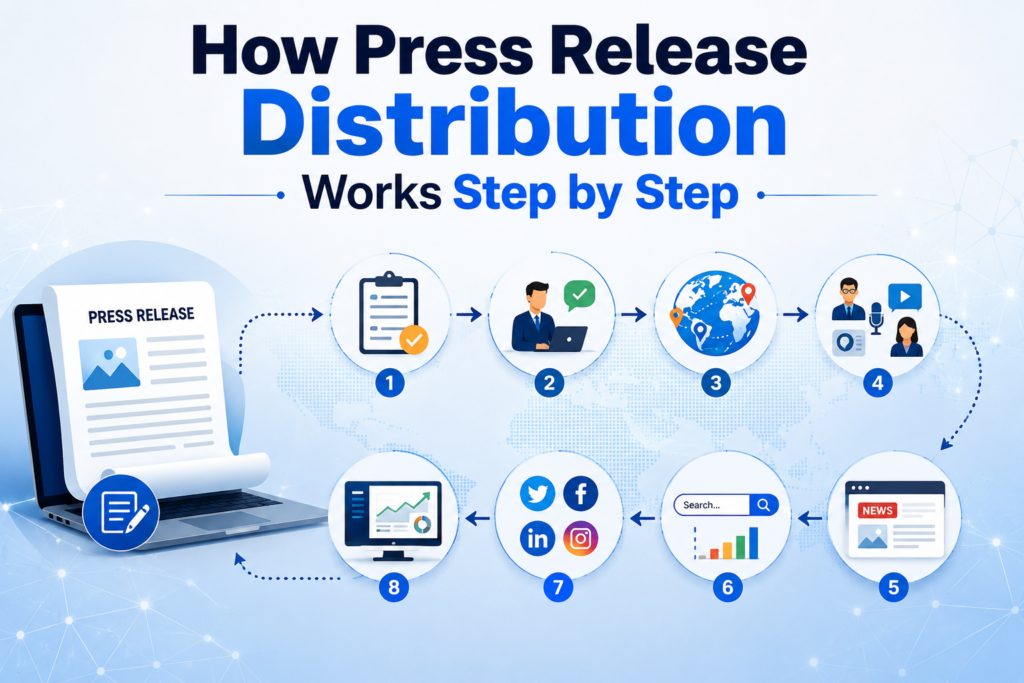 How Press Release Distribution Works Step by Step
