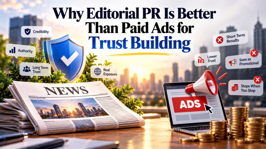 Why Editorial PR Is Better Than Paid Ads for Trust Building